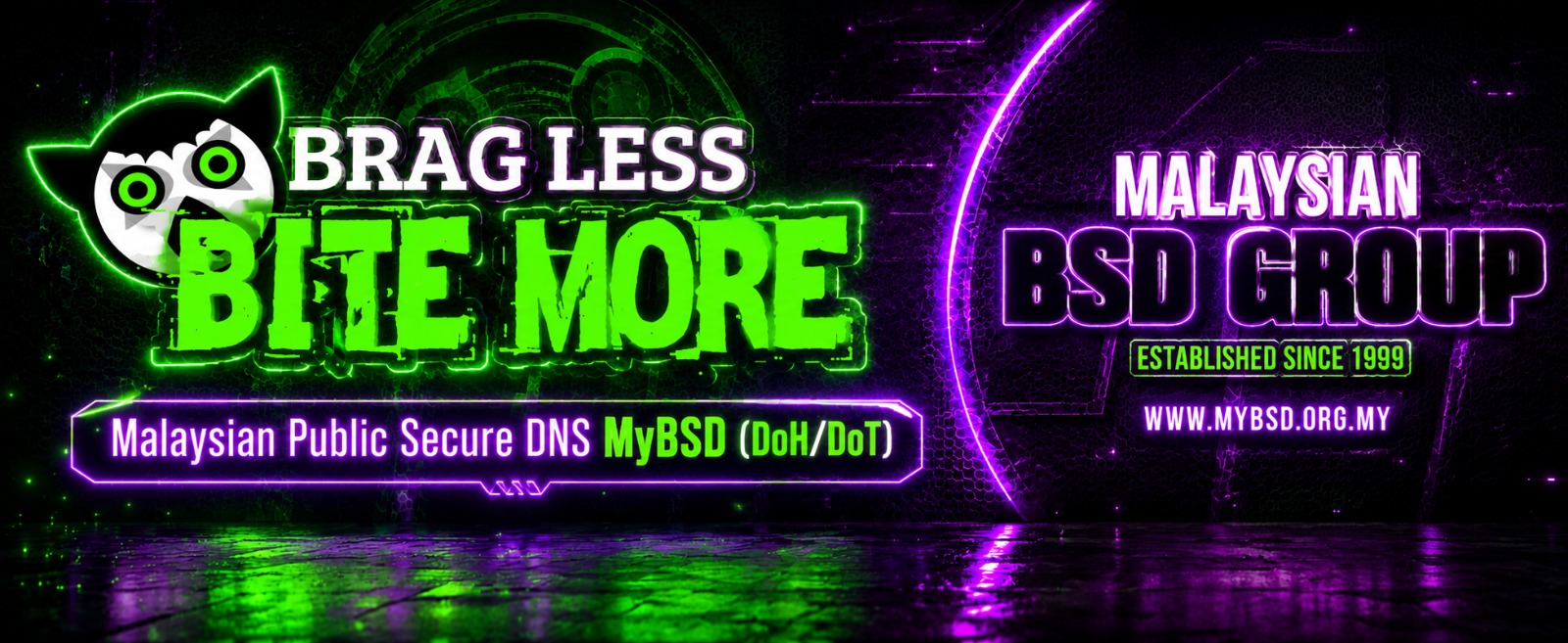 Ilustrasi perkhidmatan DNS over HTTPS dan DNS over TLS MyBSD